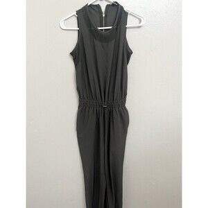 Athleta Brooklyn Jumpsuit Size 0 XS Gray Straight Leg One Piece Travel Comfort